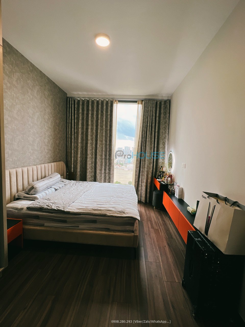Căn hộ lầu cao 1 phòng ngủ cho thuê nội thất cao cấp