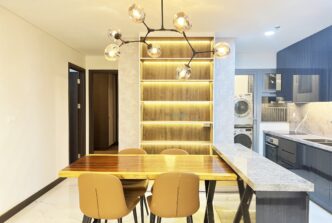 Căn hộ Empire City 2 phòng ngủ lầu thấp cho thuê