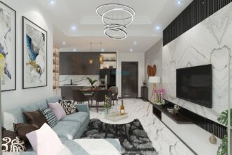 Căn hộ 2 phòng ngủ thiết kế đẹp tại Tilia Residences cho thuê