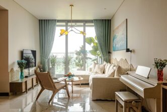 Căn hộ Empire City thiết kế phong cách Nhật Bản cho thuê