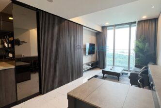 Cho thuê căn hộ 1 phòng ngủ lầu cao, nội thất cao cấp