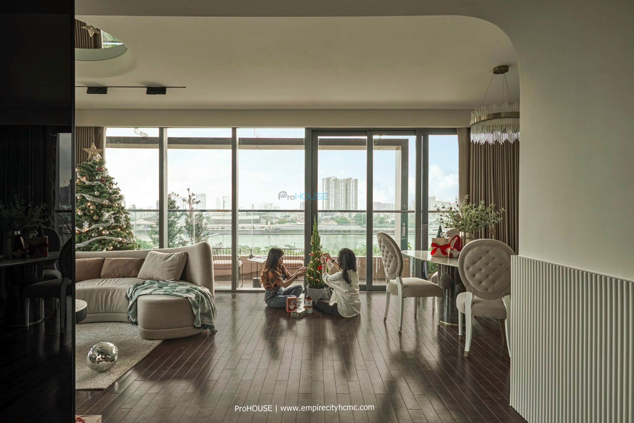 Căn hộ 3PN Cove Residences – Empire City cho thuê đầy đủ nội thất