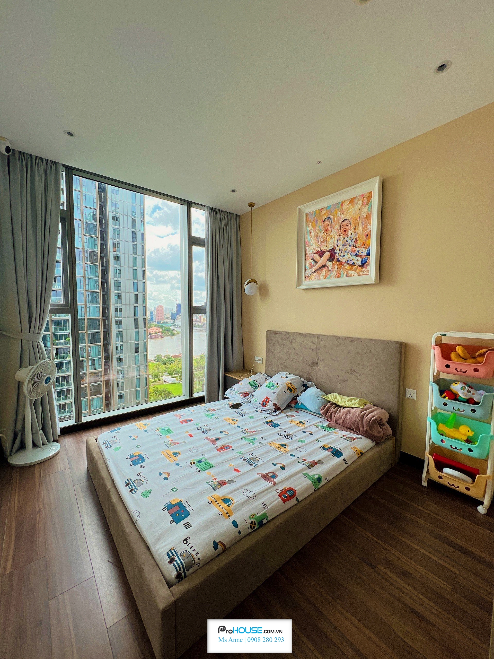 Căn hộ 4 phòng ngủ 190m2 nội thất đẹp tại Empire City cho thuê