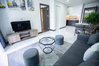 Căn hộ 1 phòng ngủ Empire City view hồ bơi cho thuê