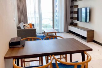 Cho thuê căn hộ 1PN Tilia Residences lầu cao view sông