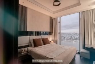 Cho thuê căn hộ 1 phòng ngủ đẹp nhât Empire City – view sông – nội thất cao cấp