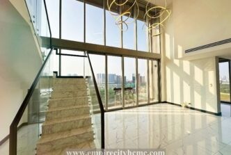 Cho thuê duplex Empire City nội thất cơ bản – view Bitexco và quận 1