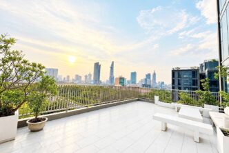 Cho thuê căn hộ Empire City sân vườn rộng – view sông và quận 1